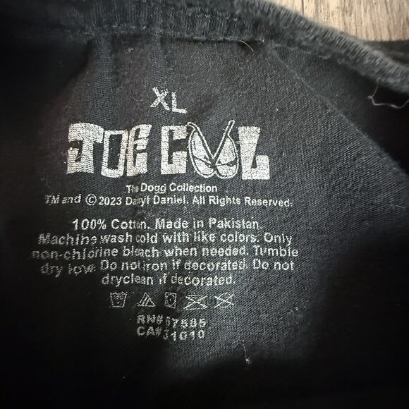 Snoop Dogg Joe Cool Graphic Tee XL Black 2023 Daryl Daniels Dogg Collection - Picture 4 of 9